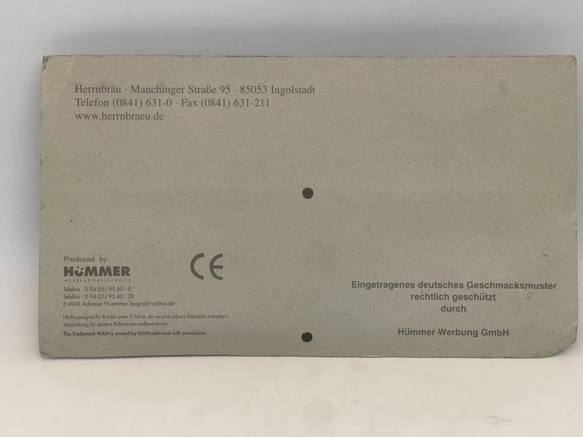 MAN TRUCK Hümmer 1:87 Niebieski Blister Reklama Butelka Piwa Herrnbrau – zdjęcie 5
