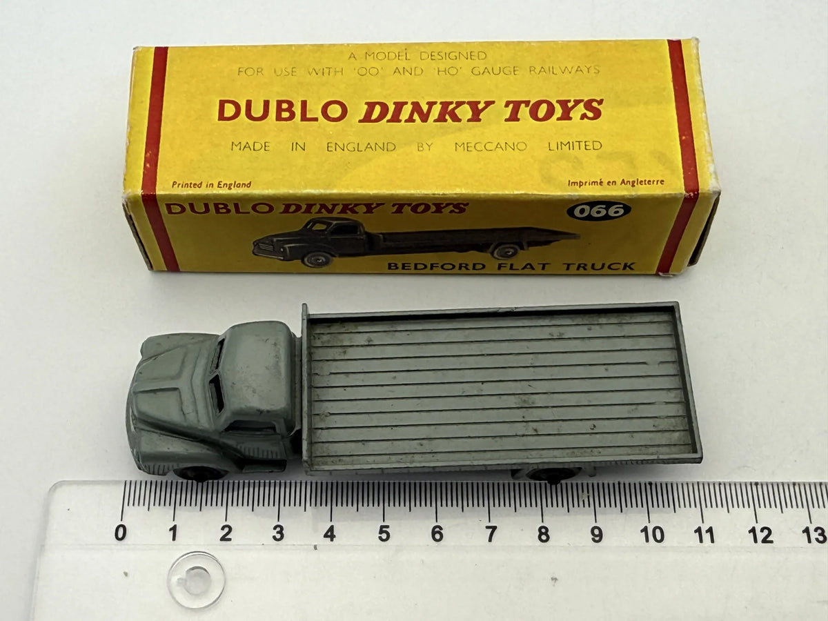 Ciężarówka BEDFORD FLAT TRUCK Dinky Toys '50 Szary 1:87 Made in England – zdjęcie 5