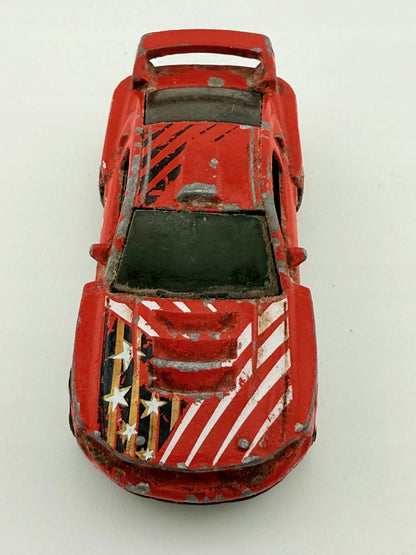 Custom 12 Ford Mustang Hot Wheels 2011 Czerwony 1:64 – zdjęcie 5