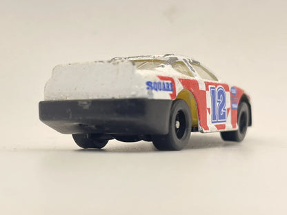 #12 Square Nascar Stock Car Rar, Vintage Unbranded Die cast 8106 Biały 1:64 – zdjęcie 5