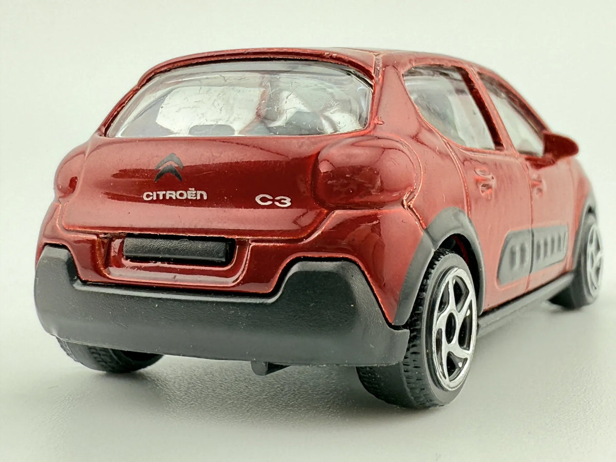 CITROEN C3, Majorette, Die cast REF:25AM, Czerwony, 1:57, Resoraki – zdjęcie 5