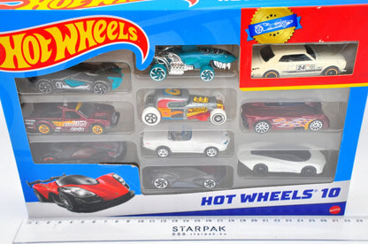 ZESTAW 10 SAMOCHODZIKÓW, Hot Wheels, Resoraki, Die cast 54886, Różnorodna – zdjęcie 5