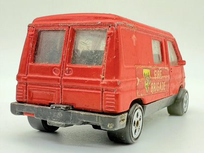 1985 RENAULT TRAFIC FIRE BRIGADE VAN, VINTAGE Model Die cast, Czerwony 1:64 – zdjęcie 5