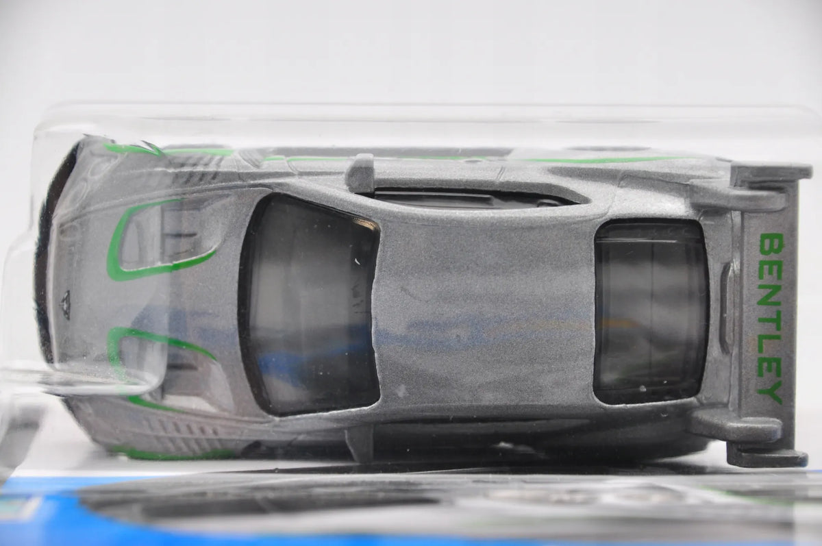 Bentley Continental Gt3 Mainline Hot Wheels 2015 Srebrny 1:64 – zdjęcie 5