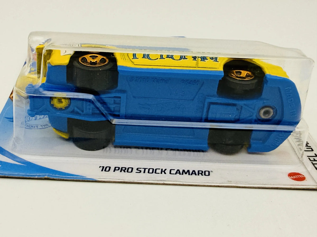 '10 Pro Stock Camaro Hot Wheels 2021 1:64 PICTIONARY Żółty – zdjęcie 5