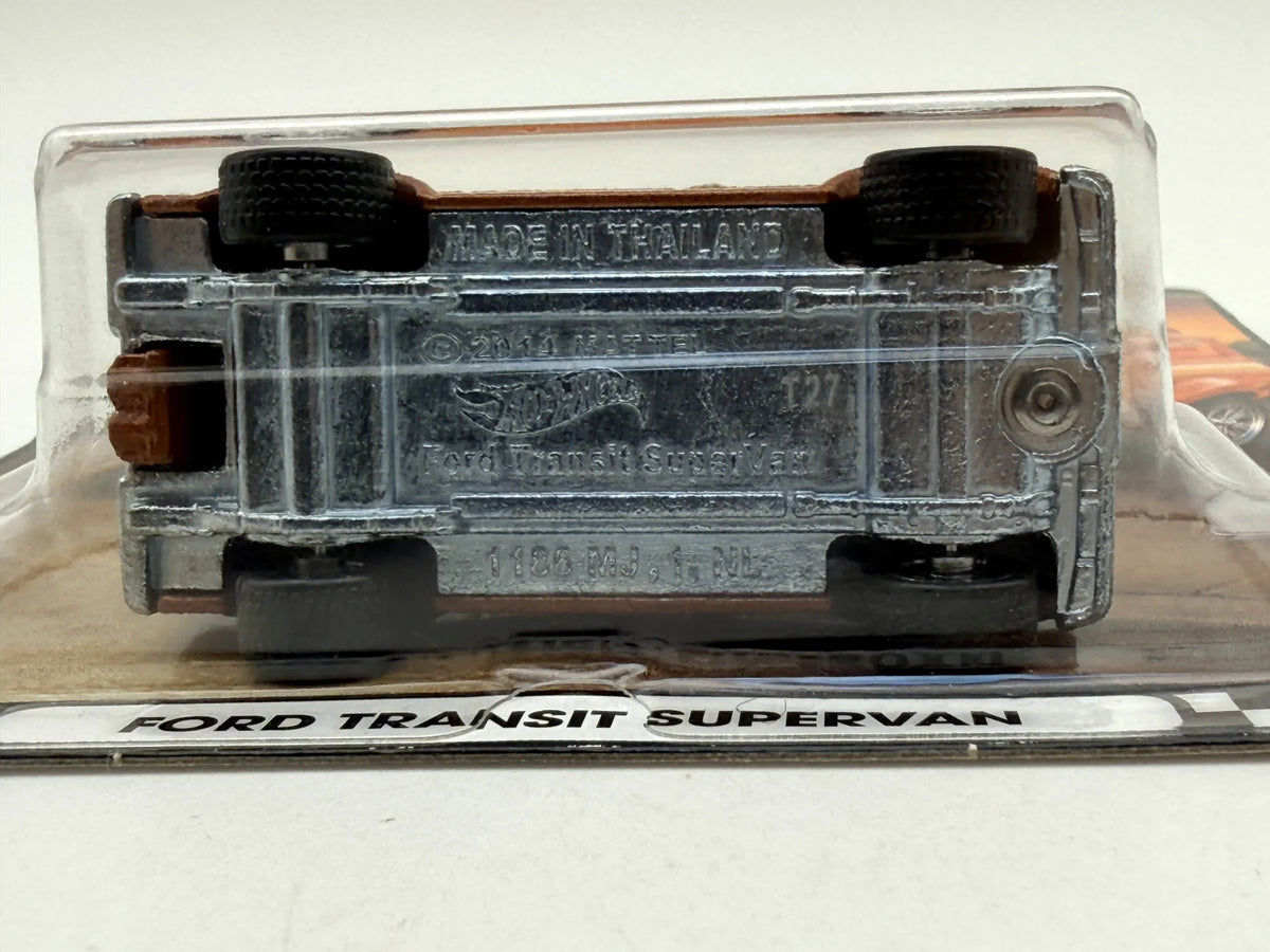 FORD TRANSIT SUPERVAN Premium Hot Wheels 2020 Pomarańczowy 1:64 – zdjęcie 5
