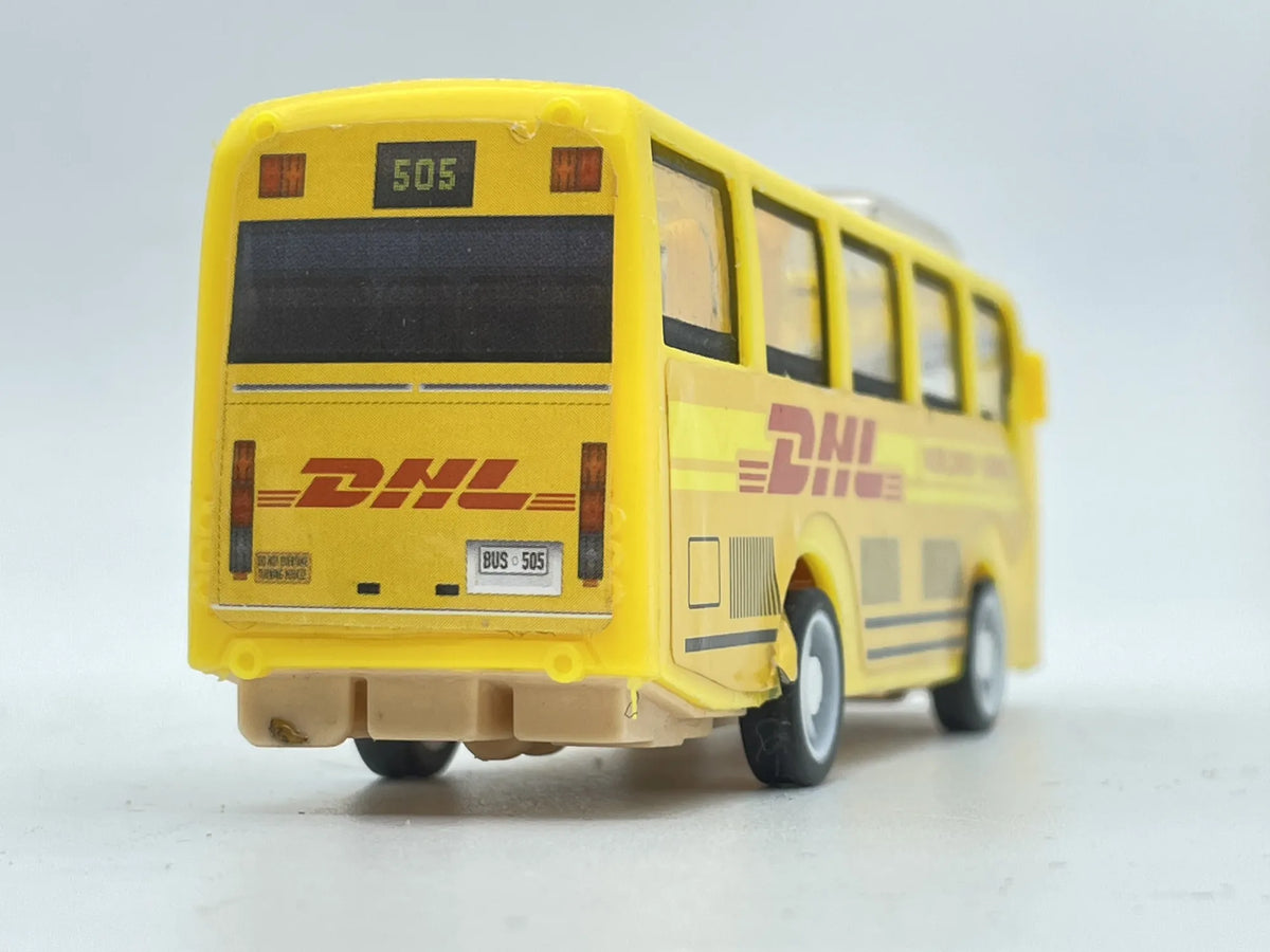 AUTOBUS MIEJSKI MIDIBUS, WORLDWIFT EXPRESS DHL 399 Toys Żółty 1:64 Resoraki – zdjęcie 5