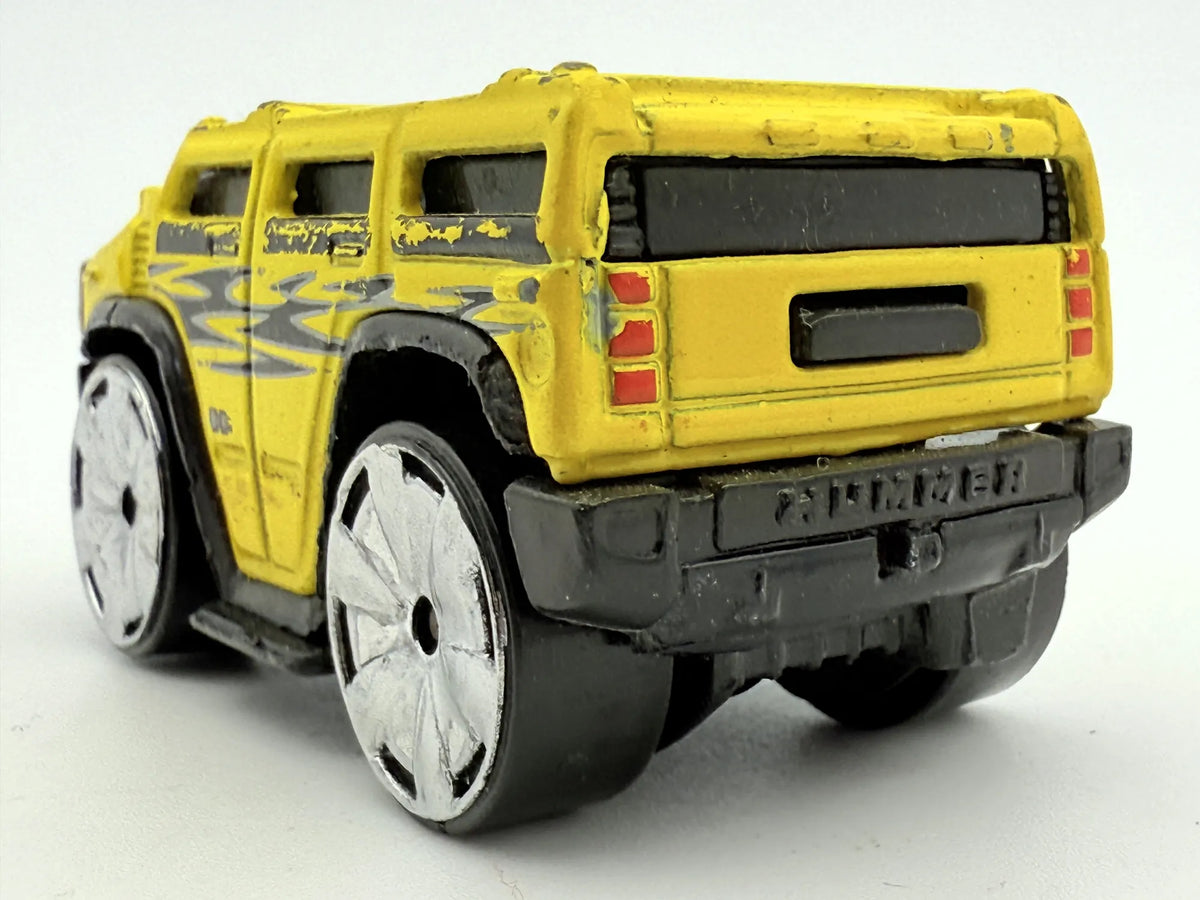 Hummer H2 Tooned, Hot Wheels 2003, Die cast, 1:64 Hot Wheels Żółty 1:64 – zdjęcie 5