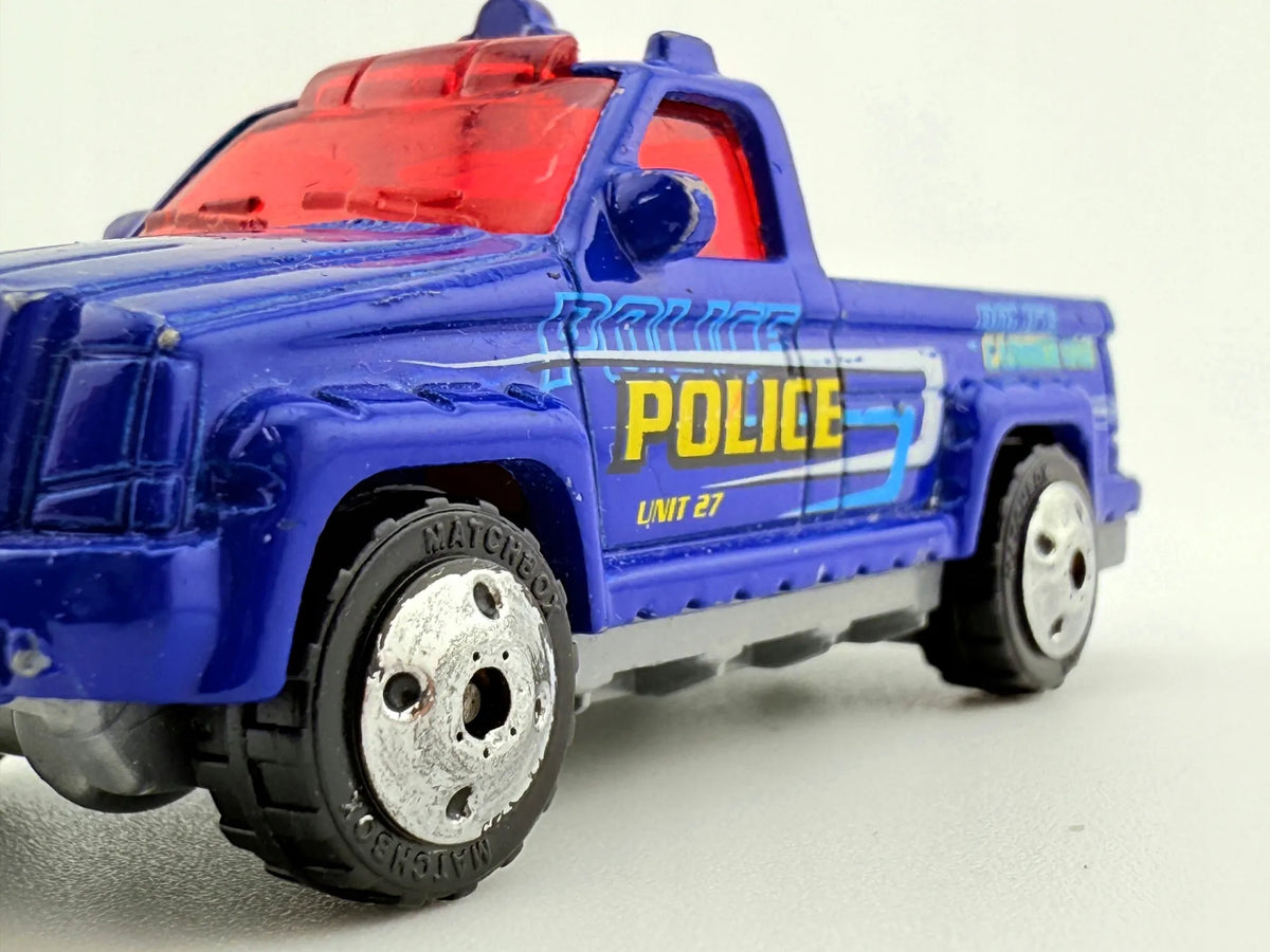 TROOP CARRIER POLICE, Matchbox 2000, Die cast, Niebieski, 1:64, Resoraki – zdjęcie 5