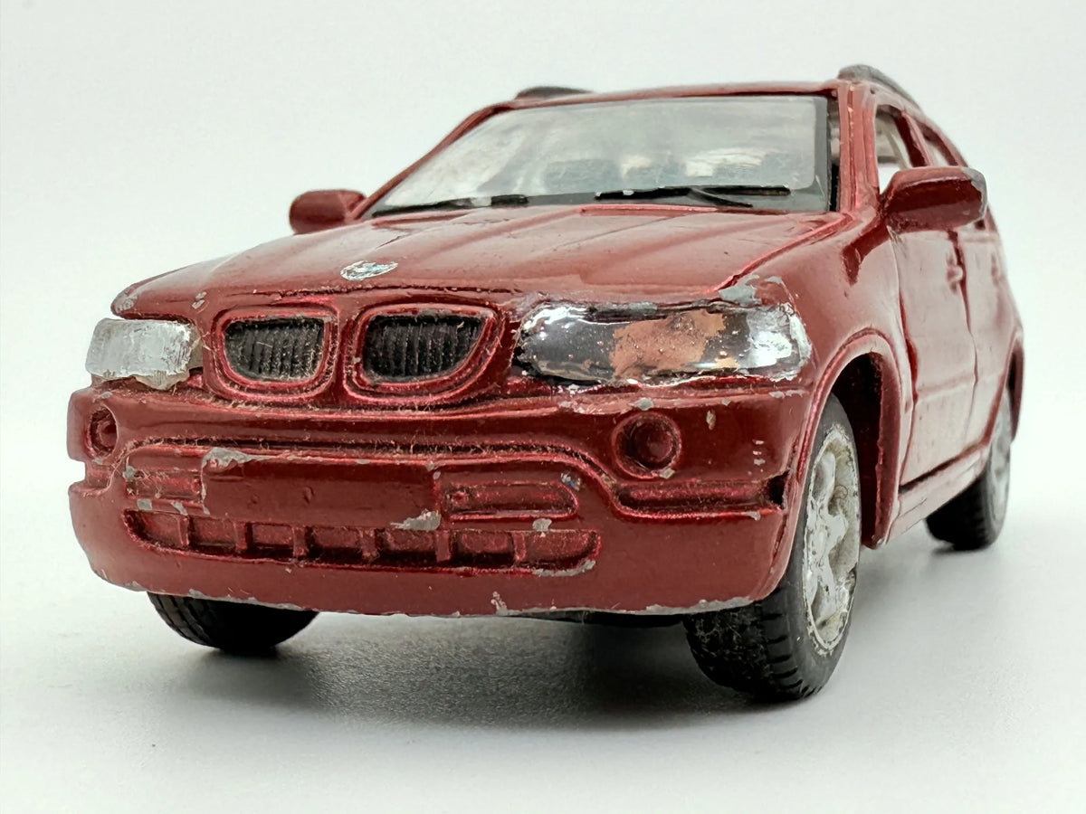 BMW X5, Maisto, Die cast, Resoraki, Bordowy, 1:43 – zdjęcie 5