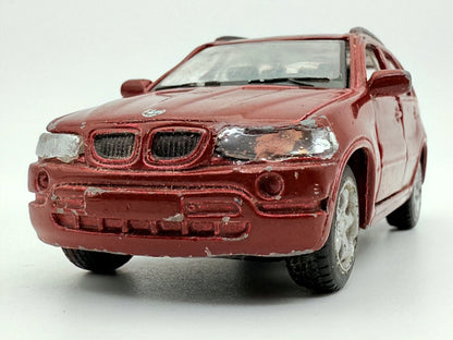 BMW X5, Maisto, Die cast, Resoraki, Bordowy, 1:43 – zdjęcie 5