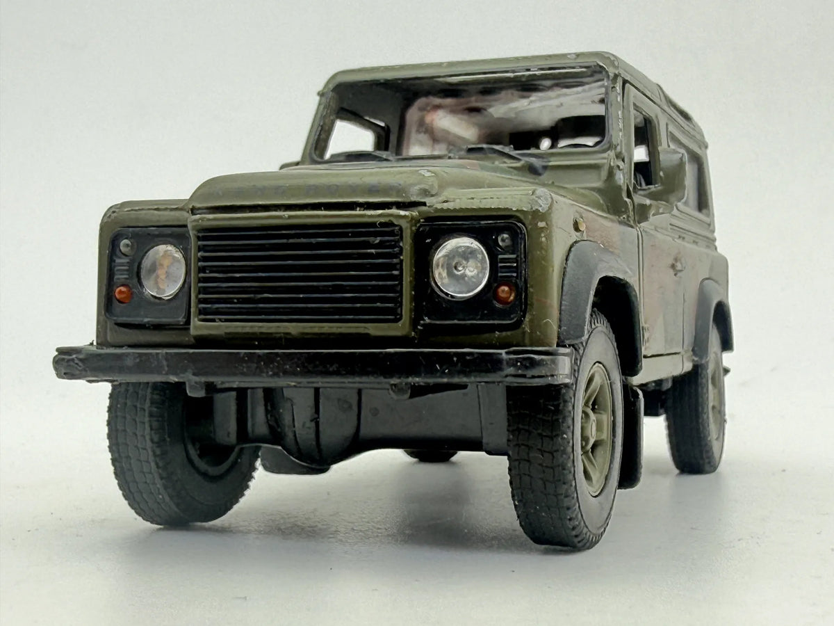 LAND ROVER DEFENDER WOJSKOWY, Welly, Die cast 42392, Zielony 1:36, Resoraki – zdjęcie 5