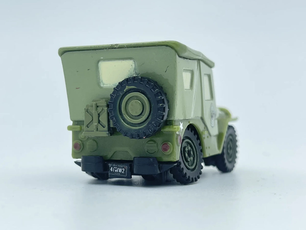 Sarge, Jeep Wrangler, Auta - Disney/Pixar, Resoraki, Die cast, Zielony 1:64 – zdjęcie 5