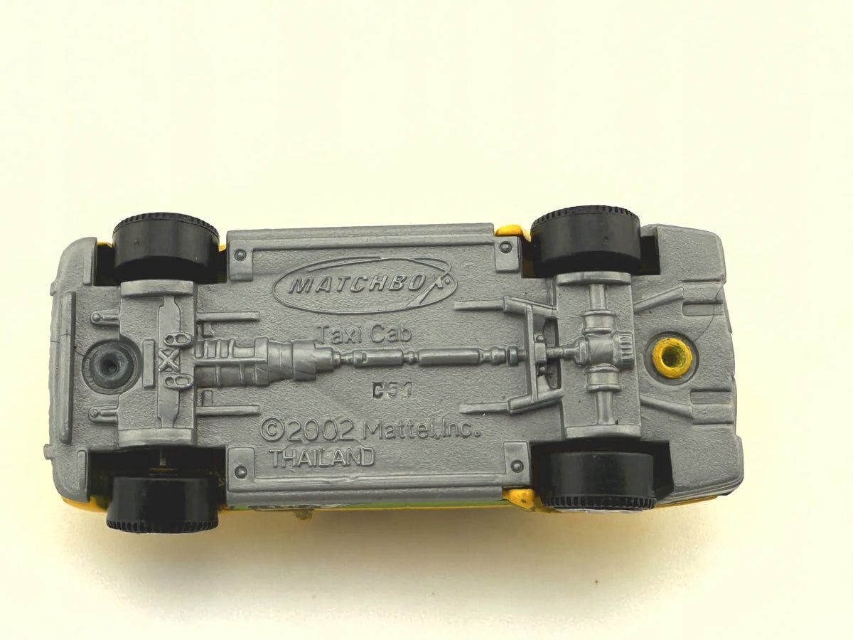 Taxi Cab Matchbox 2002 Żółty 1:64 – zdjęcie 5