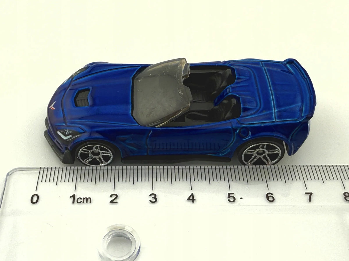 Corvette C7 Z06 Convertible Hot Wheels 2017 Niebieski 1:64 – zdjęcie 5