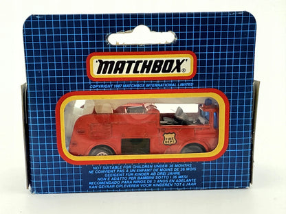 FIRE TRUCK, Matchbox, Resoraki, Die cast Mb-13, Czerwony, 1:64 – zdjęcie 5