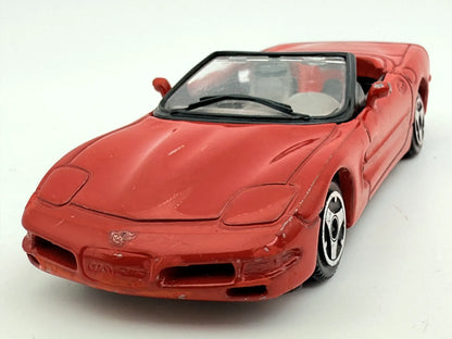 Chevrolet Corvette, Bburago, Made in Italy, Die cast Resoraki Czerwony 1:43 – zdjęcie 5