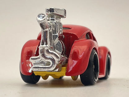 VOLKSWAGEN BEETLE, Garbus, Hot Wheels 2010, Die cast K19, Czerwony, 1:64 – zdjęcie 5
