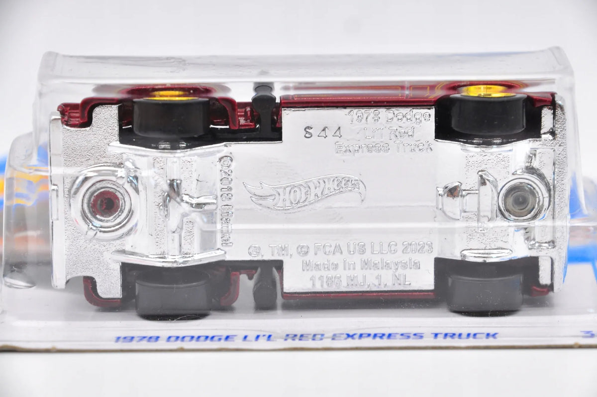 1978 Dodge Li'L Red Express Truck Hot Wheels 2021 Czerwony 1:64 – zdjęcie 5