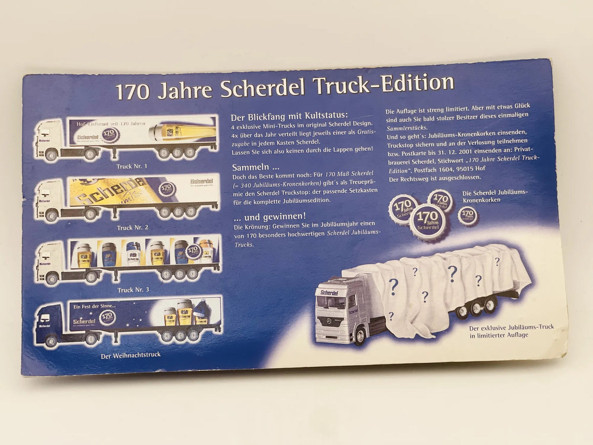 MAN F2000 Hümmer 2001 1:87 Ciężarówka Promocyjna Scherdel Blister Biały – zdjęcie 5