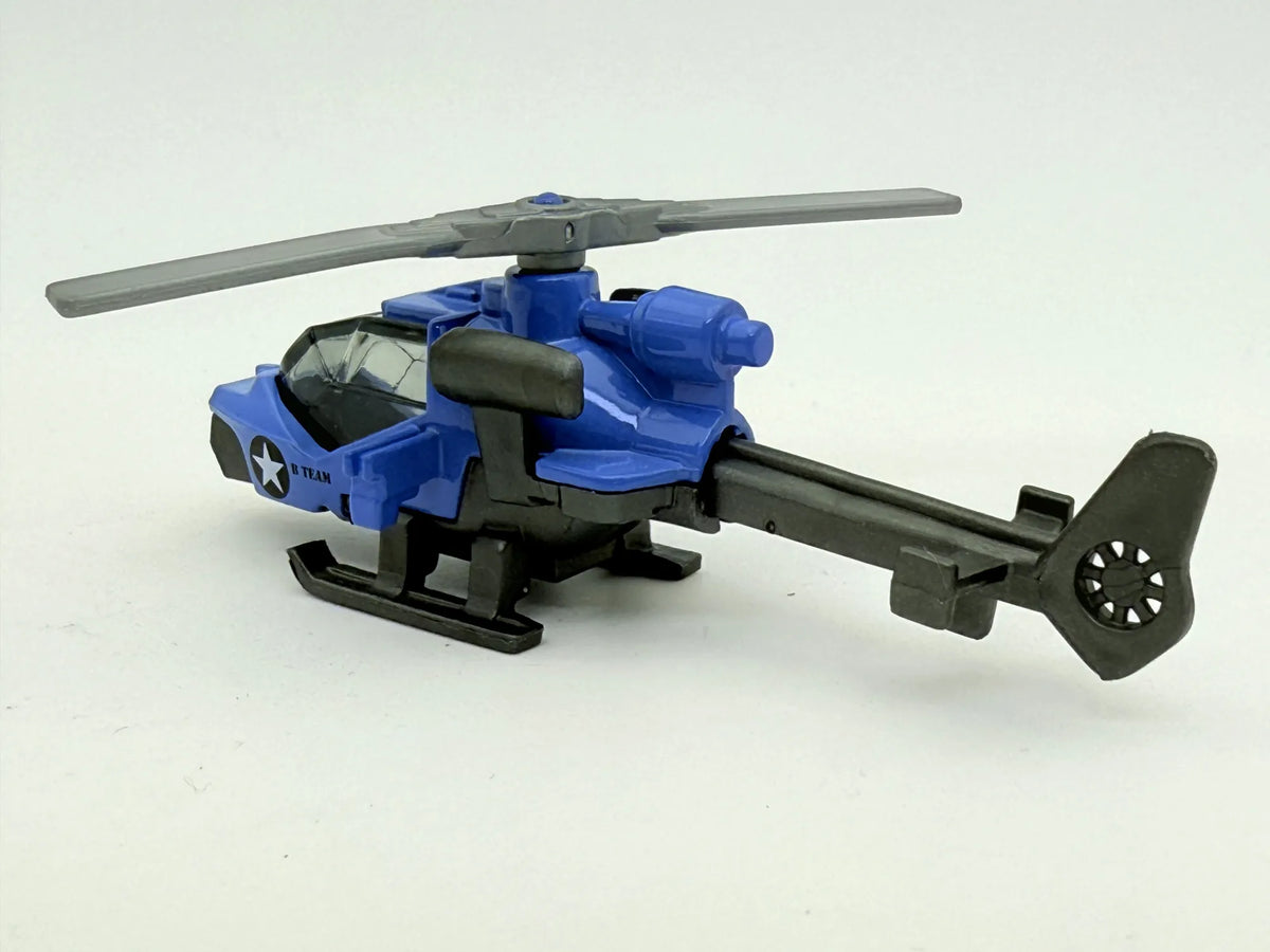 Mission Helicopter Matchbox 1985-2012 NiebieskI 1:64 – zdjęcie 5