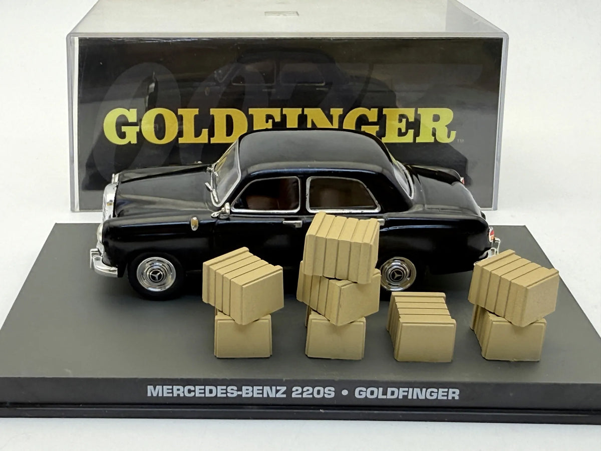 MERCEDES-BENZ 220S Z 1956 GOLDFINGER James Bond Eaglemoss 2012 Czarny 1:43 – zdjęcie 5