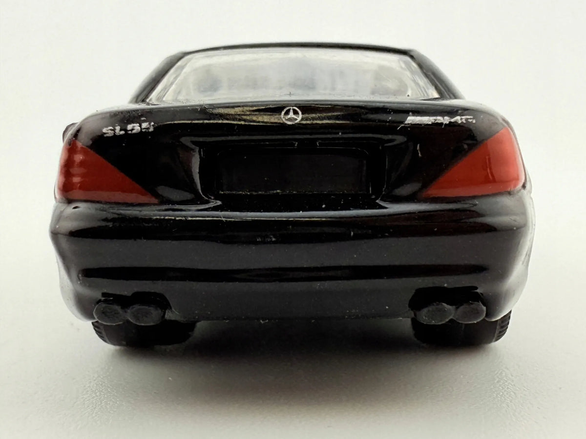 MERCEDES-BENZ SL 55 AMG, Bburago, Resoraki, Die cast 11635, Czarny, 1:64 – zdjęcie 5