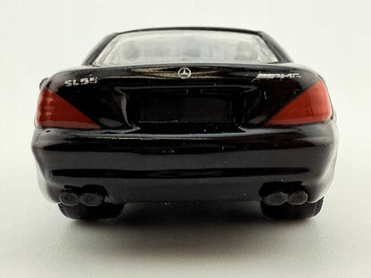 MERCEDES-BENZ SL 55 AMG, Bburago, Resoraki, Die cast 11635, Czarny, 1:64 – zdjęcie 5