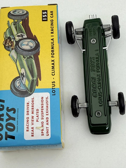 LOTUS CLIMAX FORMULA 1 Corgi Ciemnozielony 1:43 Made in United Kingdom – zdjęcie 5