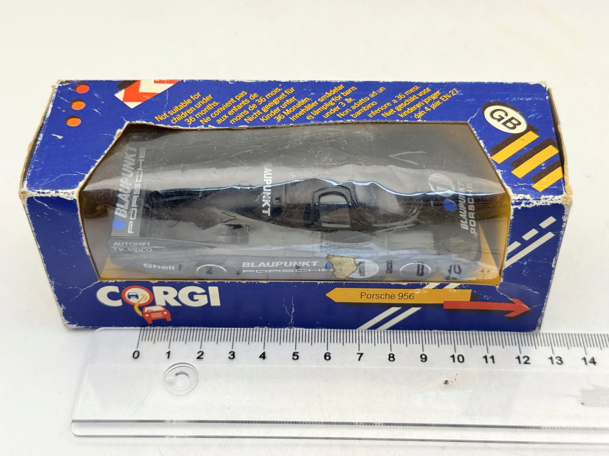TURBOS PORSCHE 956 BLAUPUNKT Corgi 1984 Czarny 1:43 Made in Gt Britain – zdjęcie 5