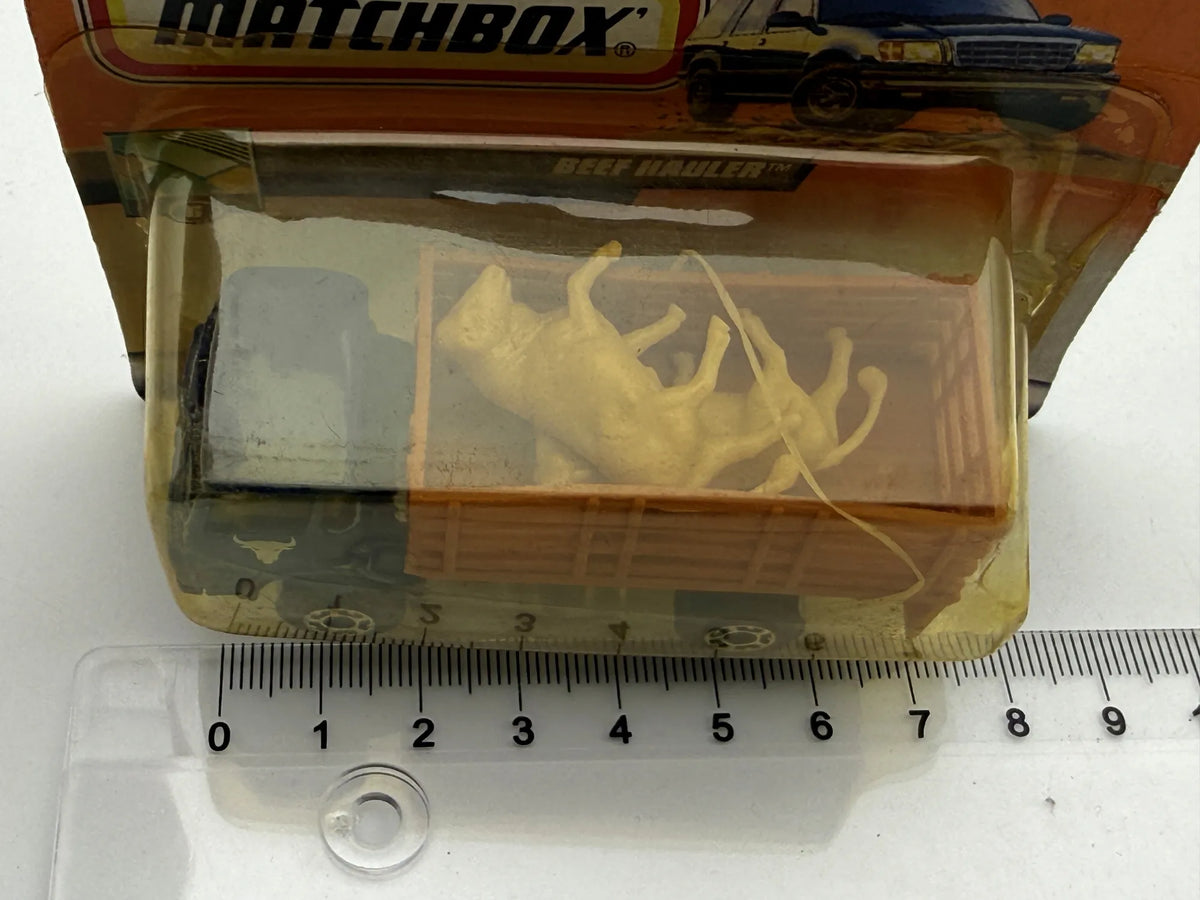 Ciężarówka BEEF HAULER Mainline Matchbox 1999 Niebieski 1:64 – zdjęcie 5