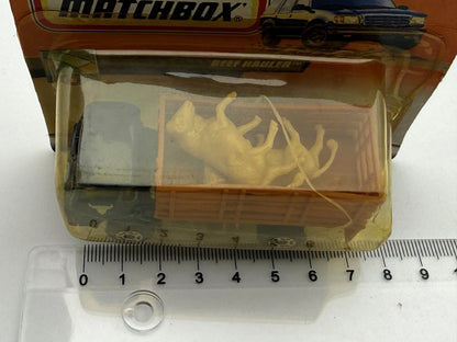Ciężarówka BEEF HAULER Mainline Matchbox 1999 Niebieski 1:64 – zdjęcie 5