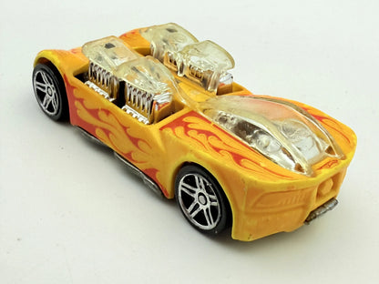 What-4-2 Hot Wheels 2004 Żółty Color Shifters 1:64 hot wheels – zdjęcie 5