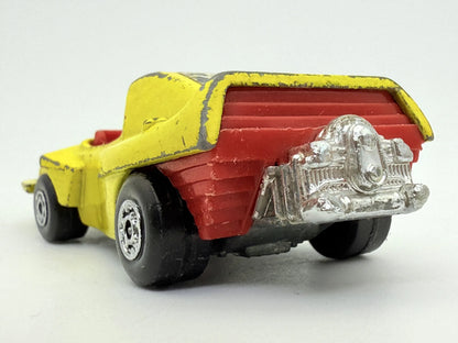 Woosh-N-Push Matchbox Żółty 1:64 Made in Anglia – zdjęcie 5