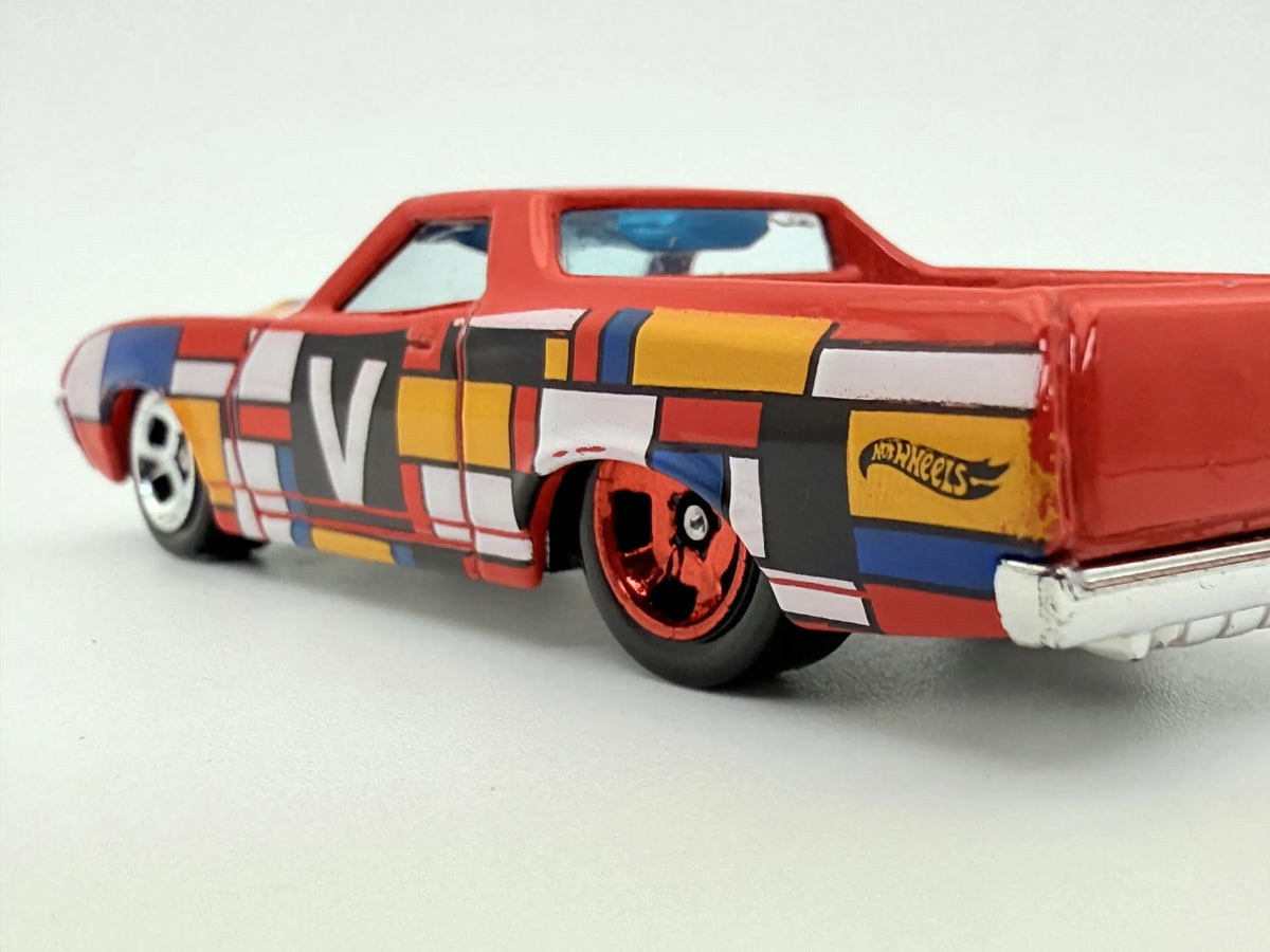 72 Ford Ranchero Hot Wheels Czerwony 1:64 – zdjęcie 5