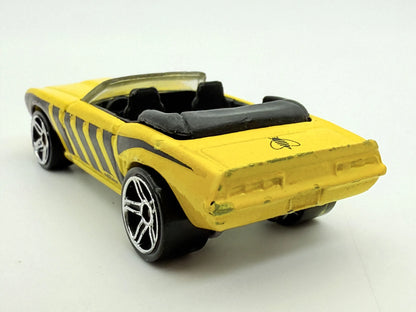 '69 Chevrolet Camaro Cabrio, Hot Wheels, Die cast, Resoraki, Żółty, 1:64 – zdjęcie 5
