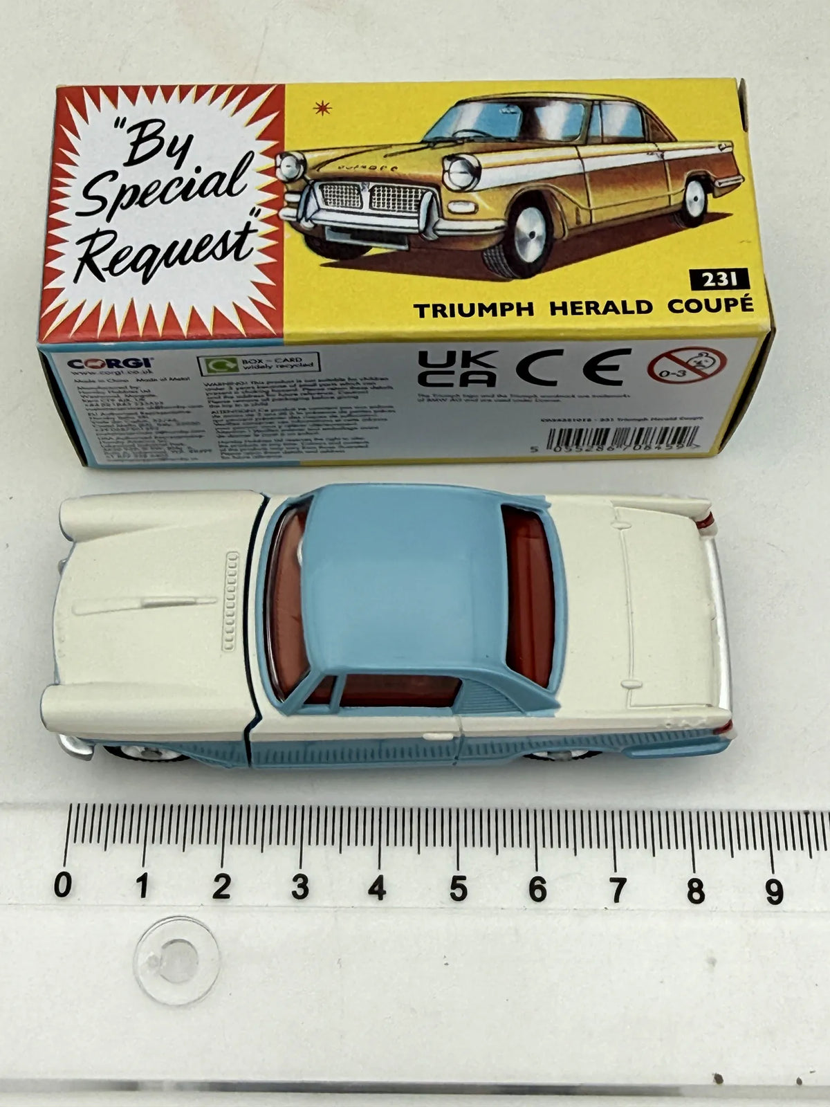 TRIUMPH HERALD COUPE Corgi Niebieski 1:43 – zdjęcie 5