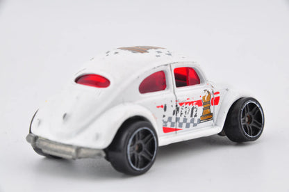 Volkswagen Beetle, VW, Hot Wheels, Chess, die cast resoraki, 1:64, biały – zdjęcie 5