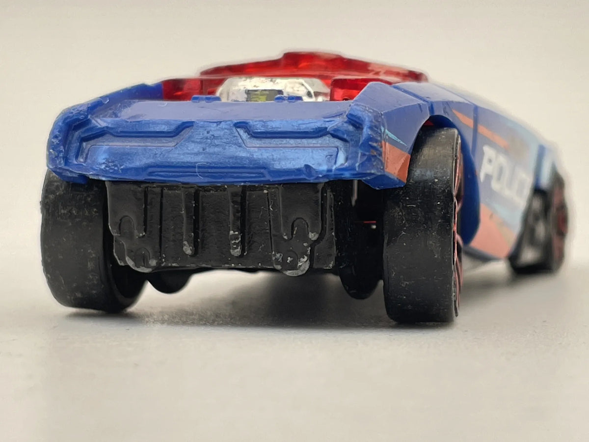 ROQUE HOG POLICE, Hot Wheels 2014, Die cast 1 NL, Niebieski, 1:64, – zdjęcie 5