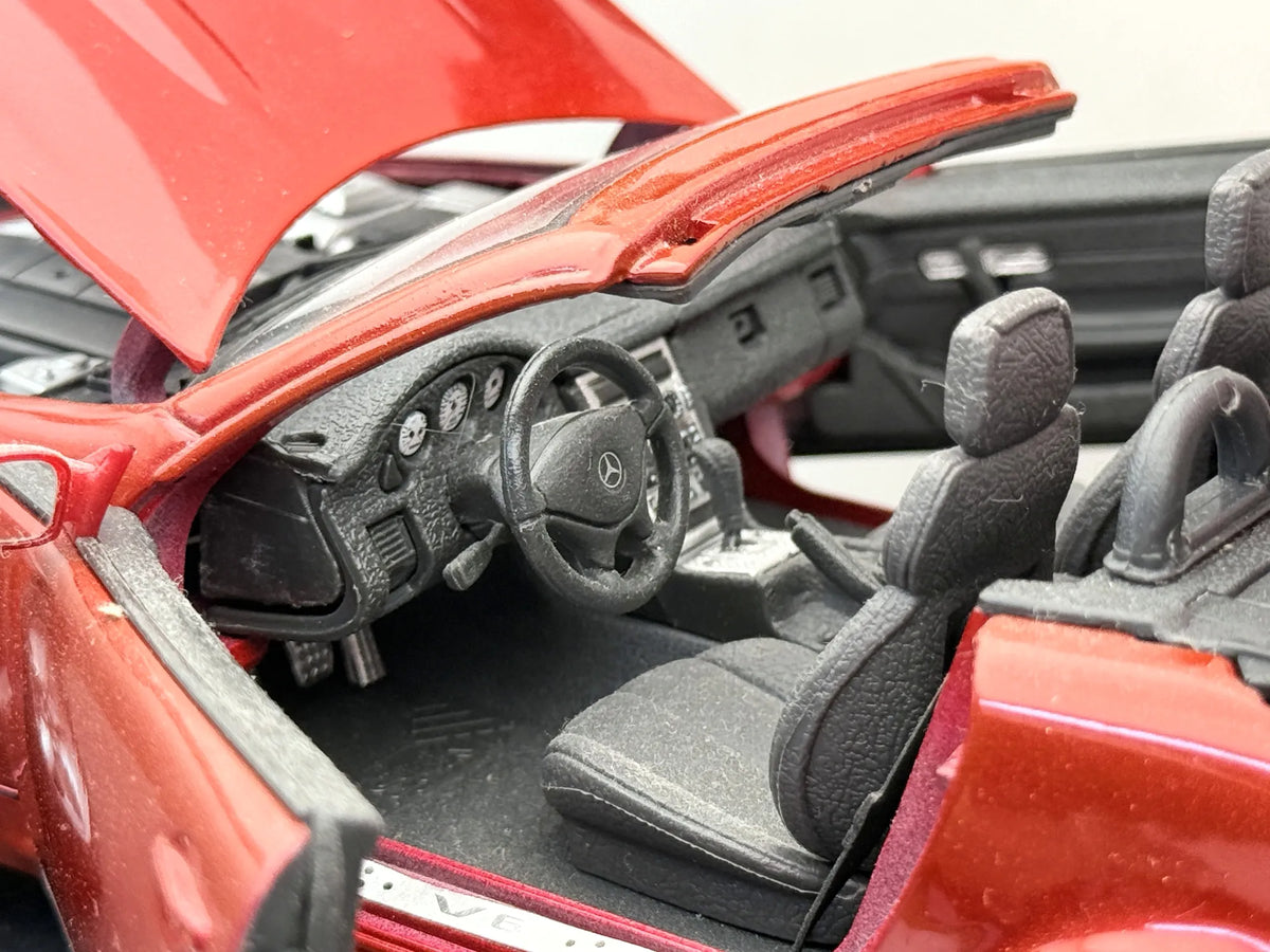 MERCEDES-BENZ SLK 230 Roadster Maisto 1996 Czerwony 1:18 Special Edition – zdjęcie 5