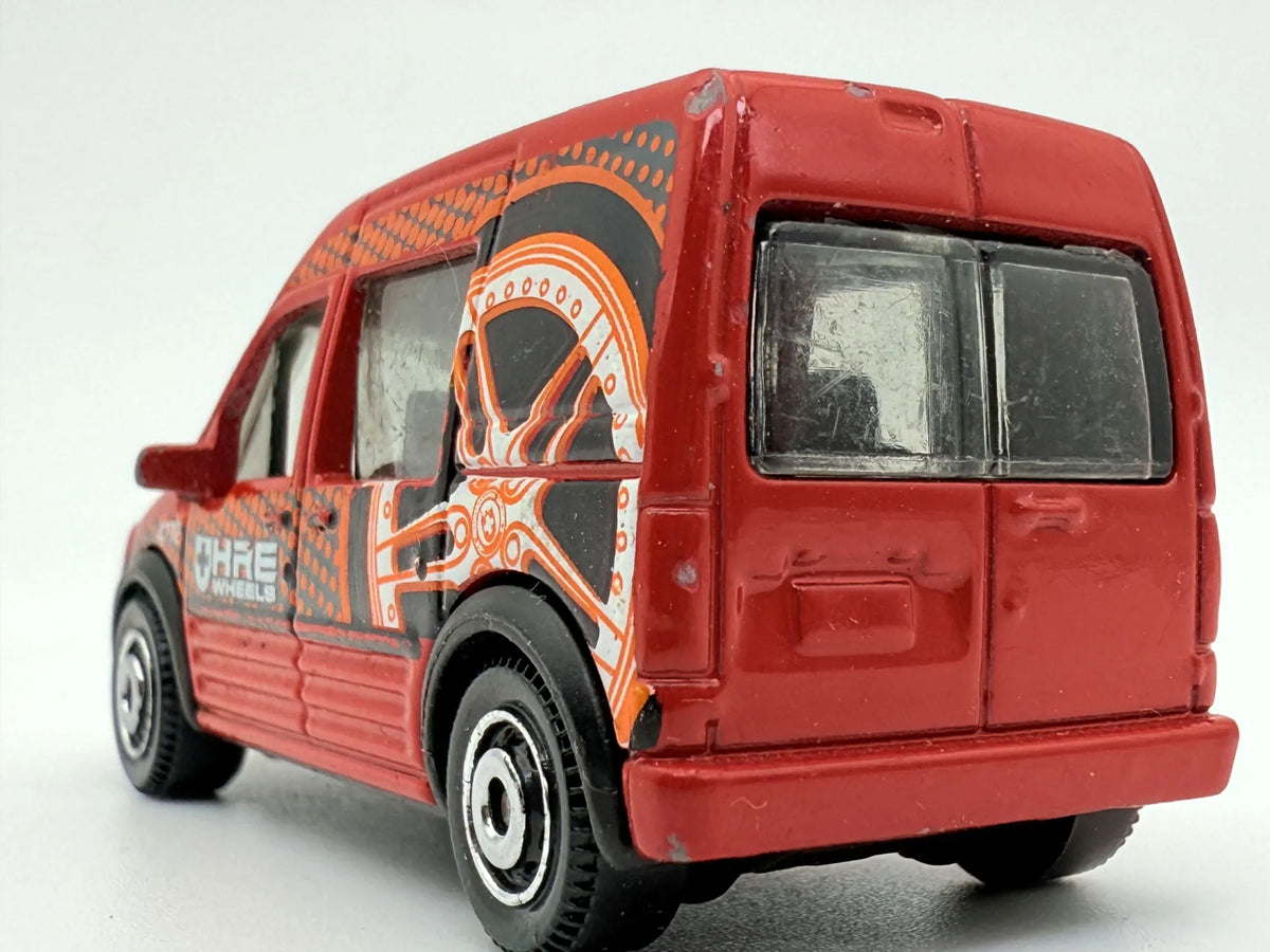Ford Transit Connect 2010, Matchbox, Resoraki, die cast, 1:64, czerwony – zdjęcie 5