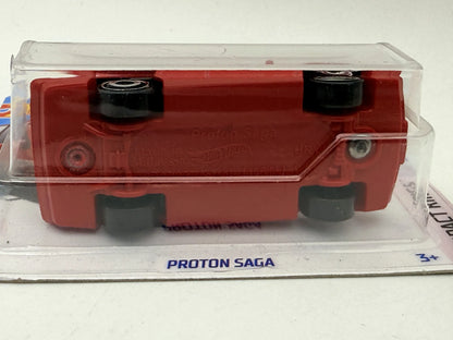 Proton Saga Compact Kings Hot Wheels 2024 Czerwony 1:64 – zdjęcie 5