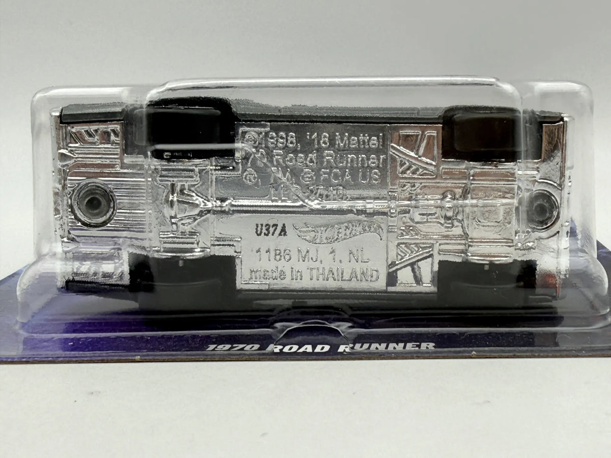 1970 ROAD RUNNER, Hot Wheels 2026, Die cast JKX08, Srebrny, 1:64, Resoraki – zdjęcie 5