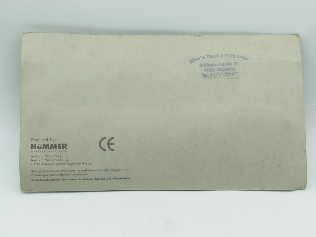 Mercedes-Benz Hümmer 1:87 Ciężarówka Promocyjna Ur-Krostitzer Blister – zdjęcie 5