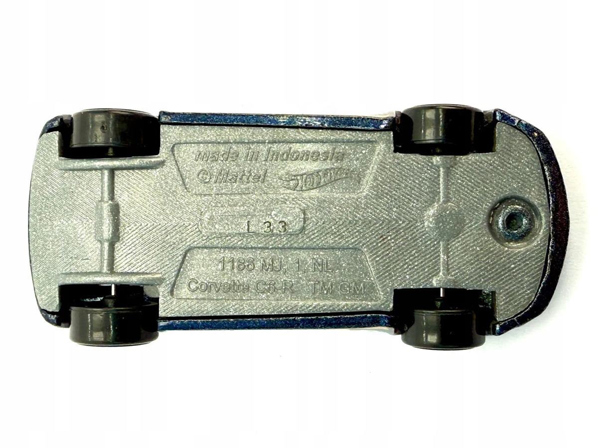 Corvette C6.R Mainline Hot Wheels Niebieski 1:64 – zdjęcie 5