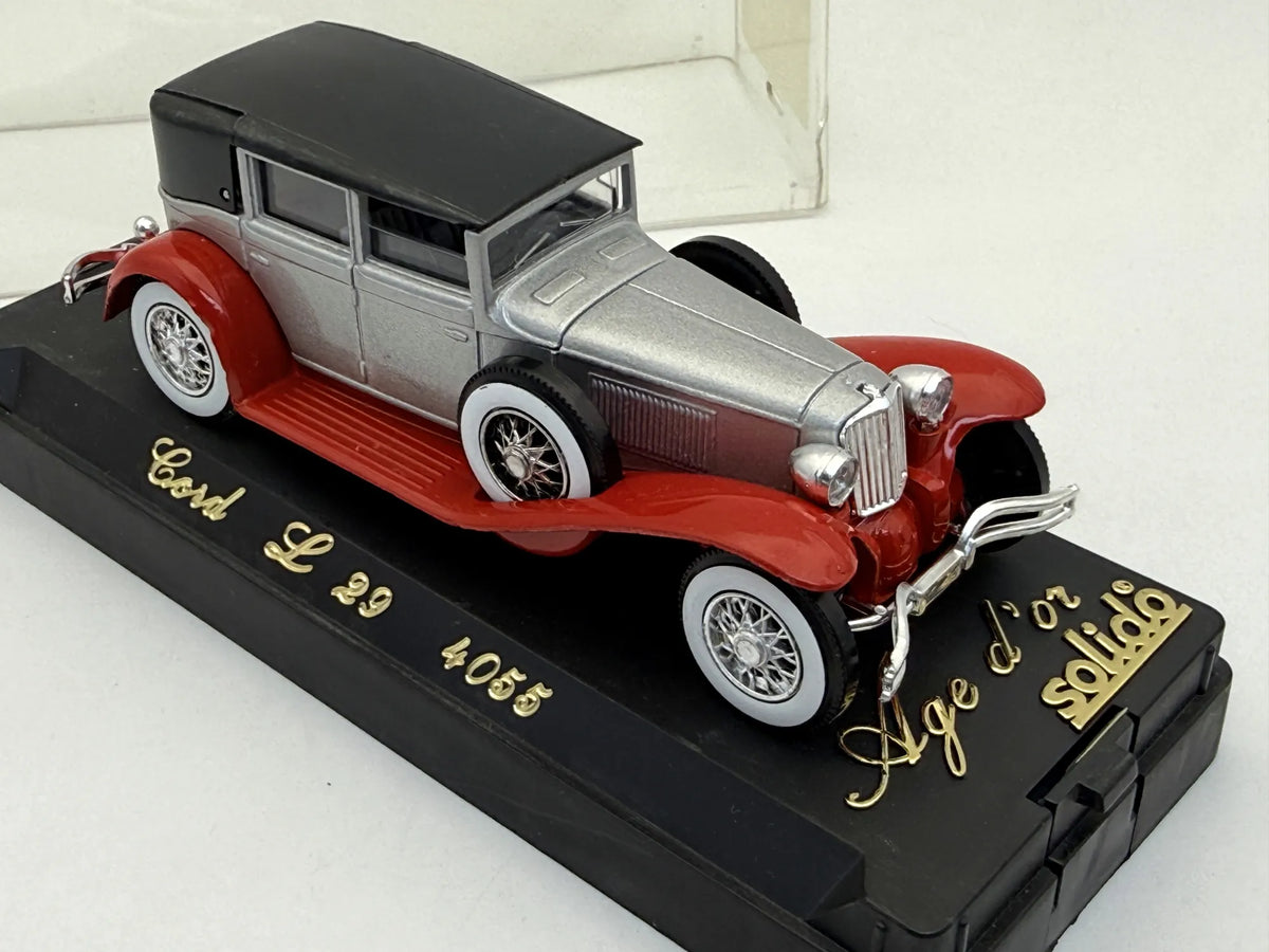 CORD L29 Z 1929 ROKU Age D'Or Solido '70 Srebrny 1:43 Made in France – zdjęcie 5