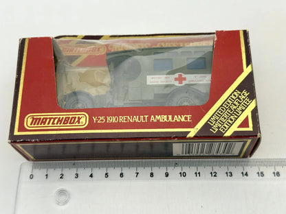 Y-25 1910 Renault Ambulance Matchbox 1986 Zielony 1:43 Made in England – zdjęcie 5