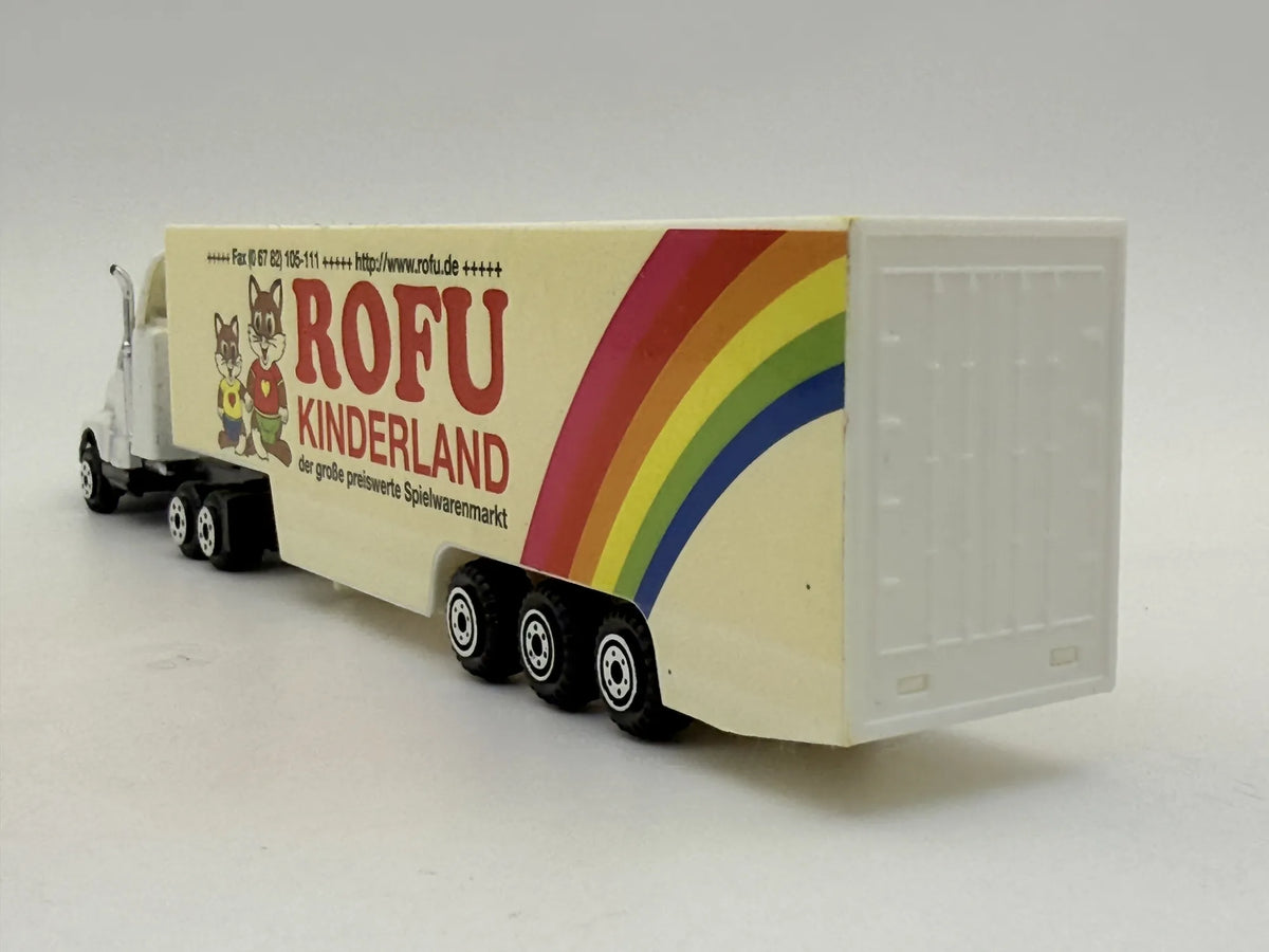 Ciężarówka AMERICAN TRUCK Z NACZEPĄ PUDEŁOWĄ 1995 1:100 Rofu Kinderland – zdjęcie 5