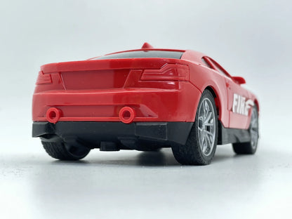 FIRE & RESCUE CAR, Samochód straż pożarna, Resoraki, Czerwony, 1:24 – zdjęcie 5