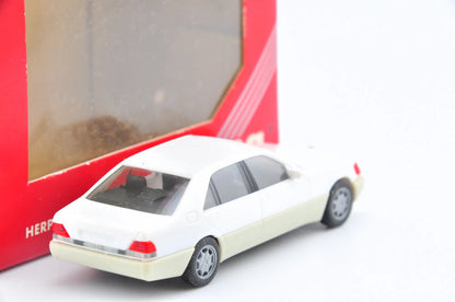 Mercedes-Benz 600 Sel, Herpa, Made in Germany, Die cast Resoraki Biały 1:87 – zdjęcie 5
